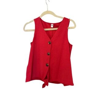 Red Old Navy Tie Top